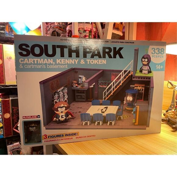 South Park Cartman Kenny Token Cartman Basement Construction Set McFarlane New - Picture 1 of 8